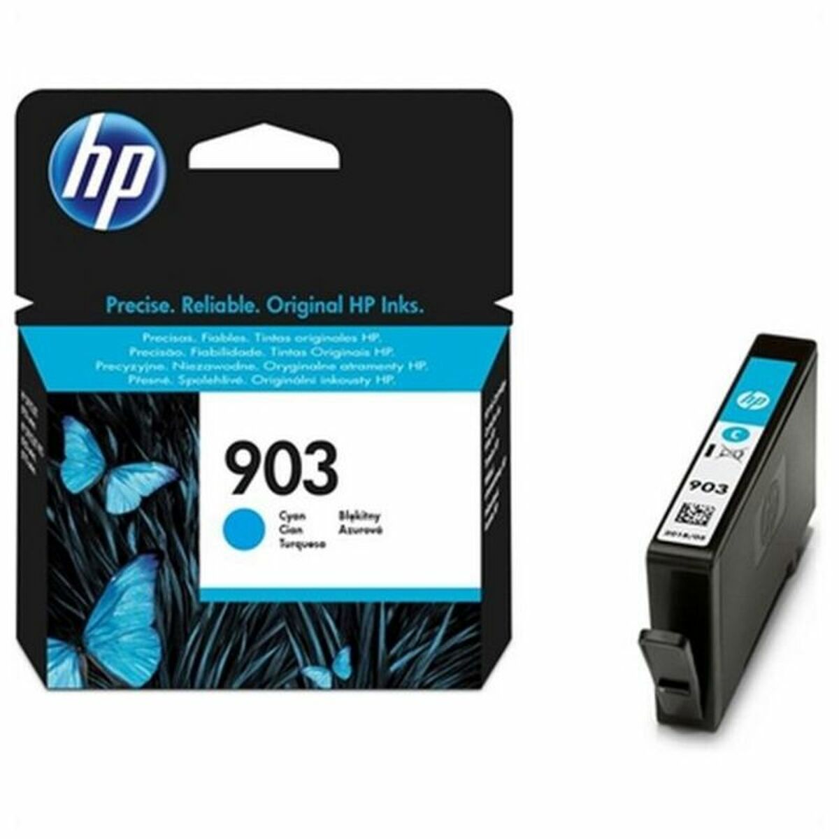 Original Tintenpatrone HP 903 Blau Schwarz Türkis