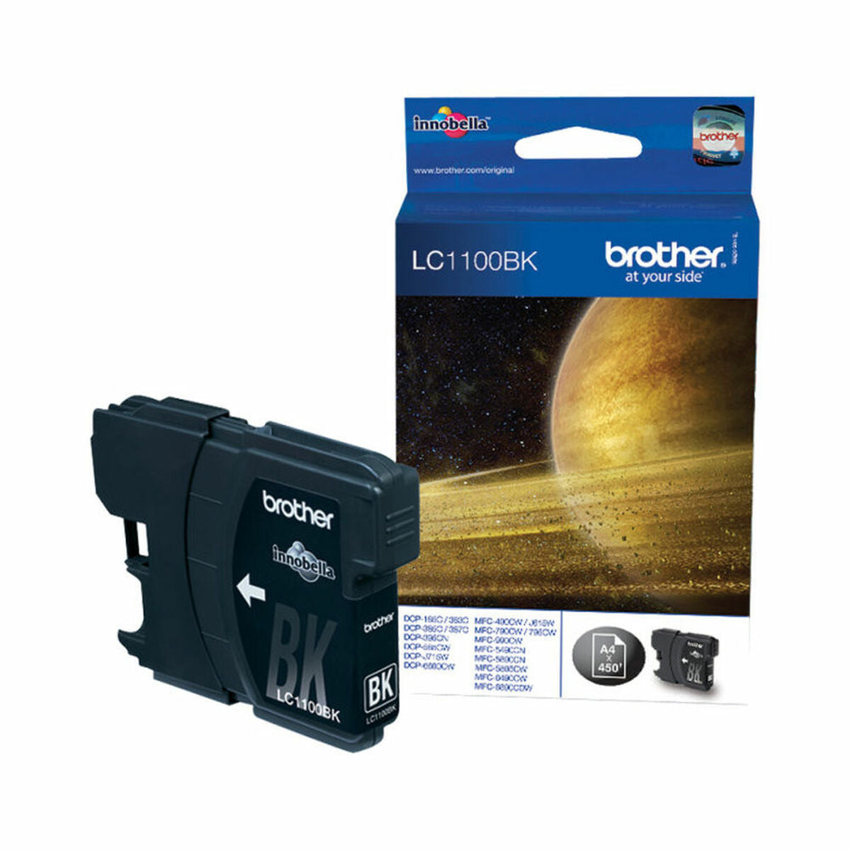 Original Tintenpatrone Brother LC-1100BK Black Ink Cartridge Schwarz