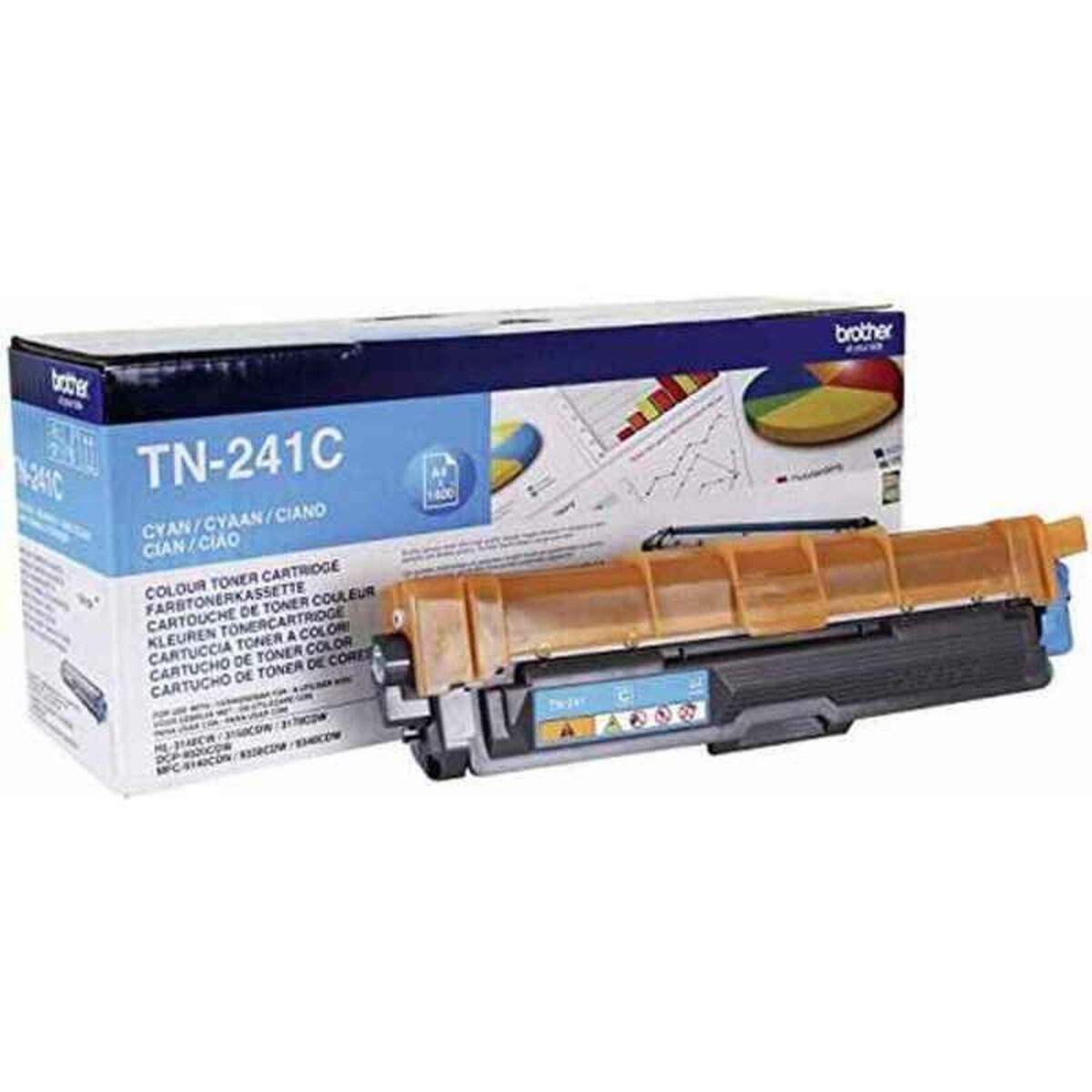Original Toner Brother Schwarz Türkis
