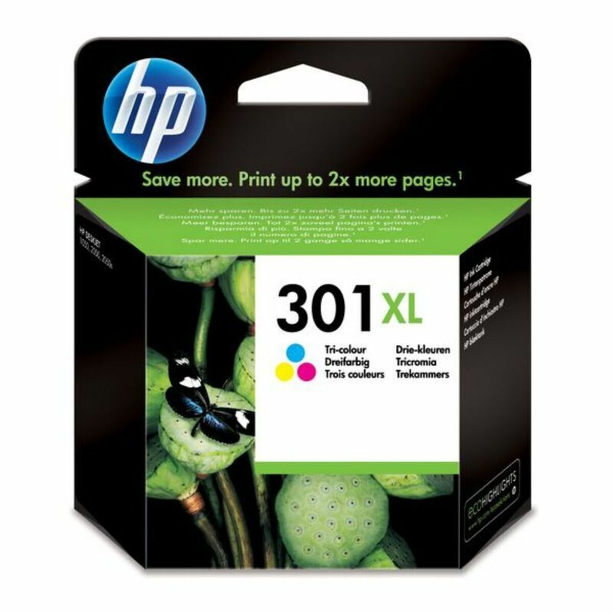 Original Tintenpatrone HP CH564EE#301 (4 pcs) Dreifarbig