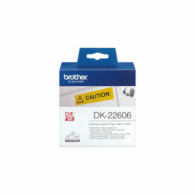 Drucker-Etiketten Brother DK22606 Gelb Schwarz Gelb/Schwarz