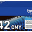 Brother TN-242 CMY Original Toner Set – Cyan, Magenta, Gelb