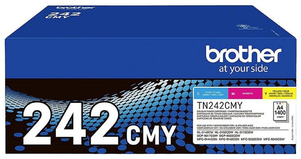 Brother TN-242 CMY Original Toner Set – Cyan, Magenta, Gelb