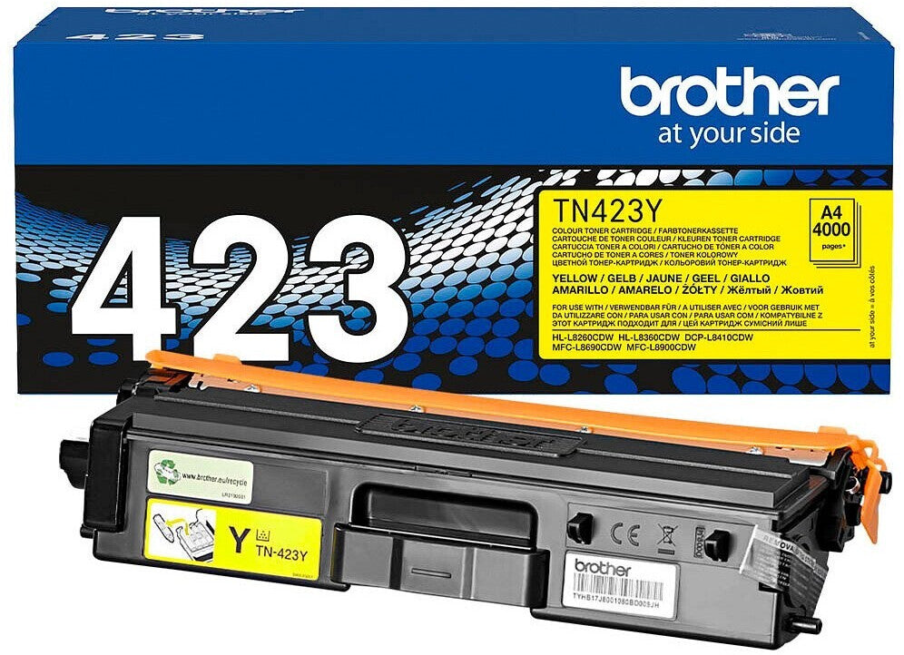 Brother TN-423Y Original Toner – Gelb | 4.000 Seiten