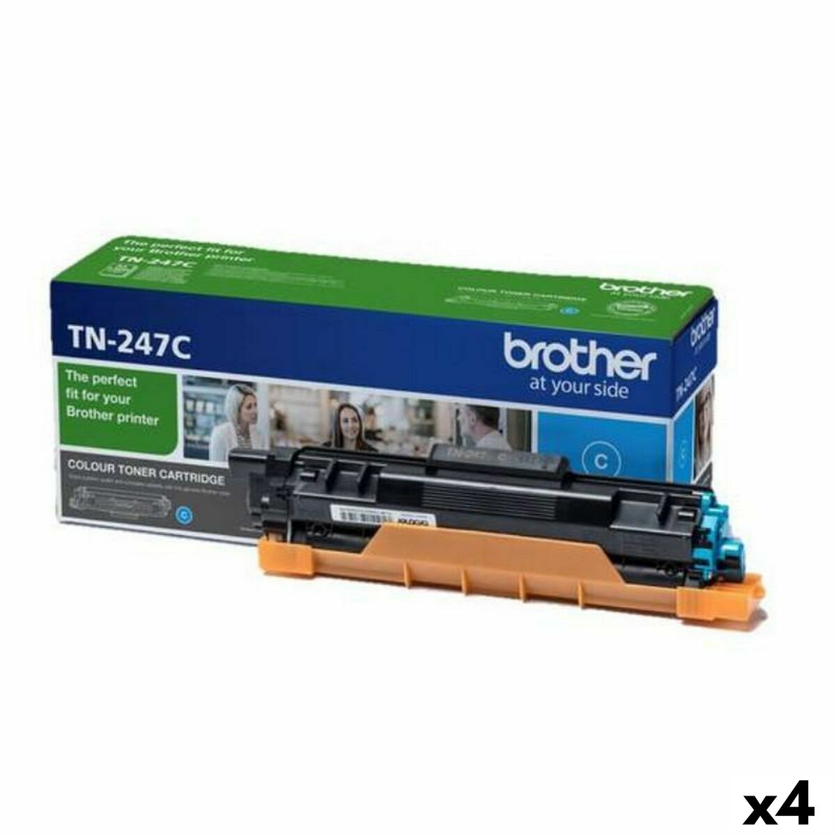 Toner Brother HLL Türkis (4 Stück)