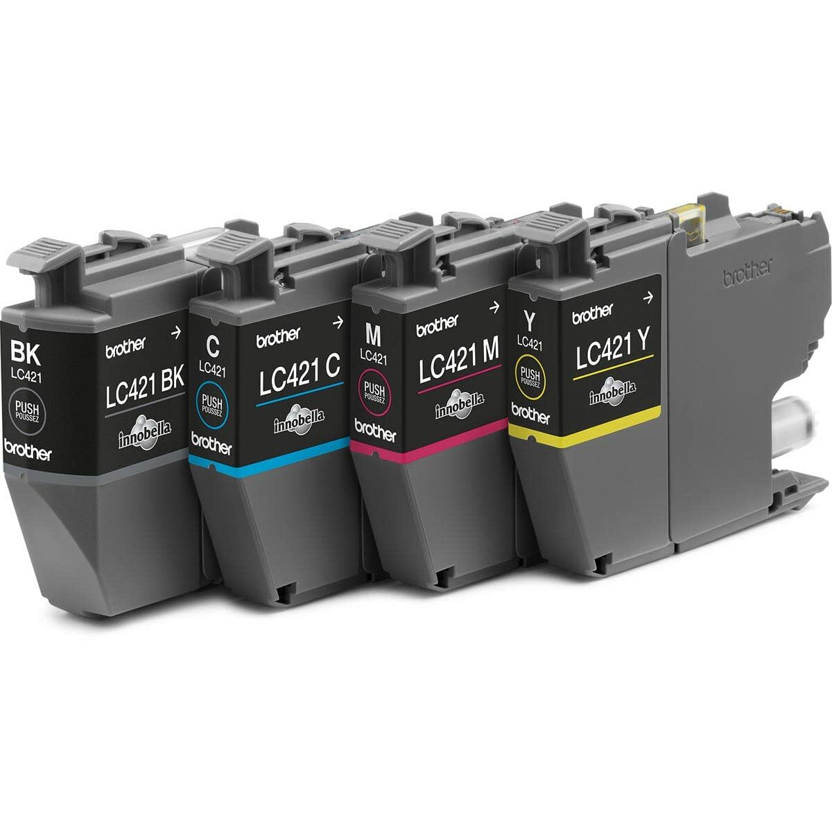 Original Tintenpatrone Brother MFC-J1010DW / DCP-J1050DW Gelb (4 Stück)