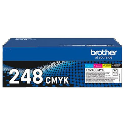 Toner Brother TN248 Gelb Blau Schwarz Magenta (2 Stück)