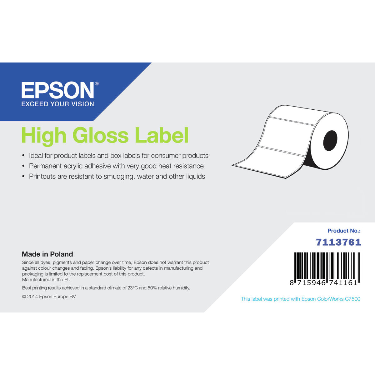 Original Tintenpatrone Epson 7113761