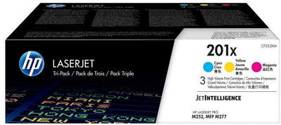 HP 201X Original Toner 3er-Pack – Cyan, Magenta, Gelb | CF253XM