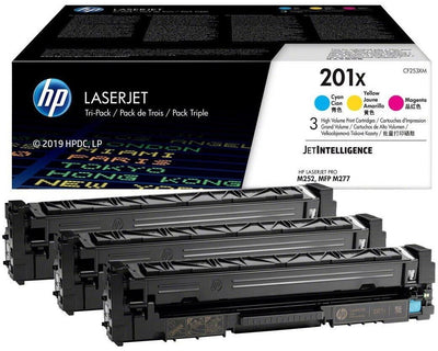 HP 201X Original Toner 3er-Pack – Cyan, Magenta, Gelb | CF253XM
