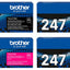 Brother TN-247 CMYK Original Toner Set – 4 Farben