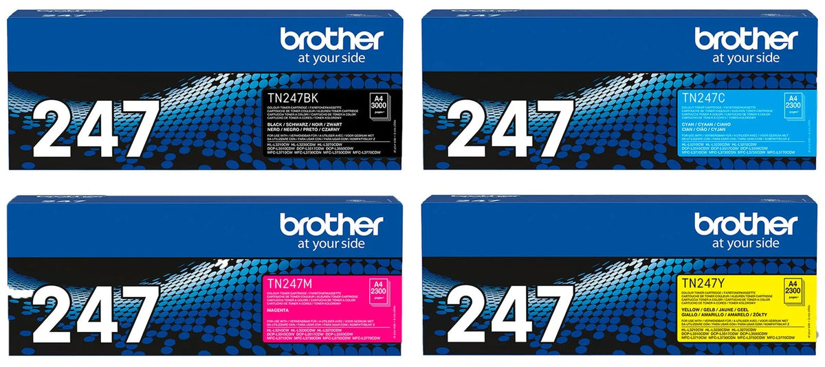 Brother TN-247 CMYK Original Toner Set – 4 Farben