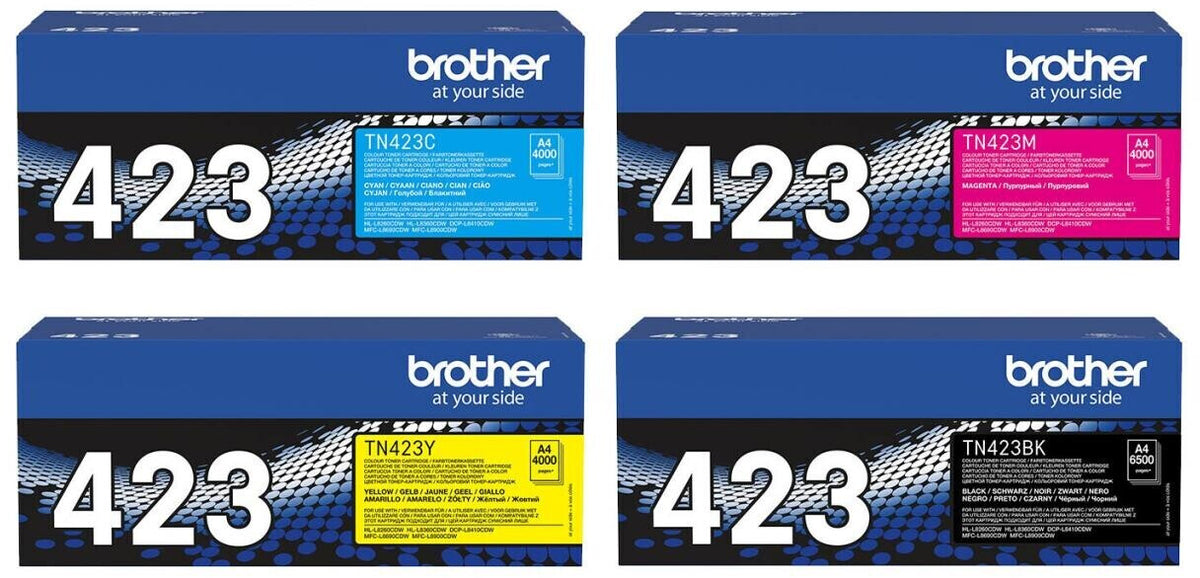 Brother TN-423 CMYK Original Toner Set – 4 Farben