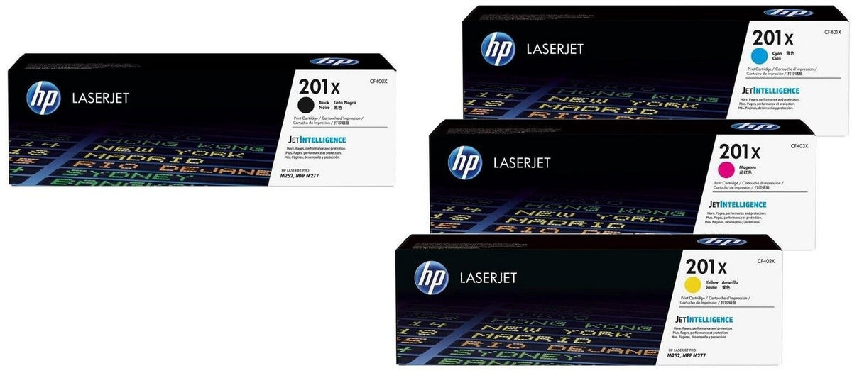 HP 201X Original Toner Multipack – 4 Farben | CMYK
