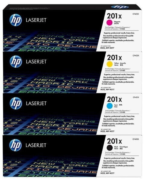 HP 201X Original Toner Multipack – 4 Farben | CMYK
